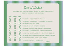 Lawn Party Bridal Shower Insert Cards