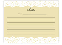 Lace Bridal Shower Insert Cards