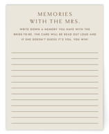 Bocce Bridal Shower Insert Cards