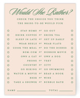 Bridal Shower Insert Cards