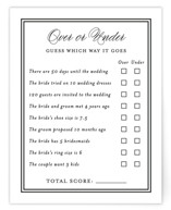 Timeless Together Bridal Shower Insert Cards