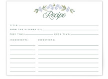 Vintage Sketched Bridal Shower Insert Cards