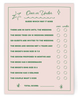 Crazy Little Thing Called Love Bridal Shower Insert Cards