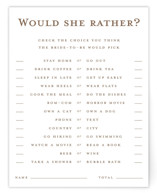 kouignette Bridal Shower Insert Cards