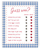 Love Bug Bridal Shower Insert Cards
