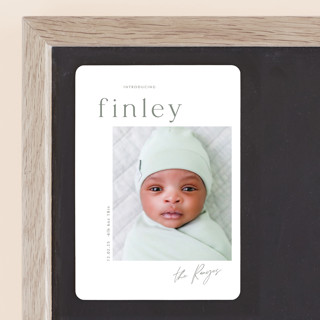 simplified Birth Announcement Magnets