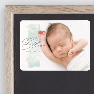 Fresh Paint Birth Announcement Magnets