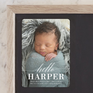 Little Hello Birth Announcement Magnets