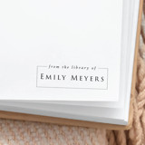 Custom Name Timeless Book Stamp | Book Lover Gift Book Stamp