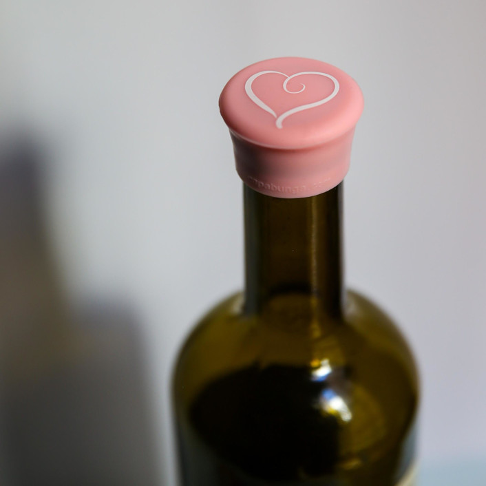 Heart CapaBunga Wine Cap Bottle Stoppers by Maire and Walt at CapaBunga