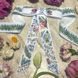 Personalized Hand-Painted Bouquet Bow Bouquet Wraps
