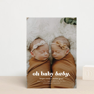 Oh Baby Baby Birth Announcement Postcards