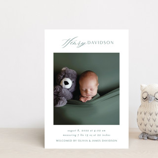 Named Birth Announcement Postcards