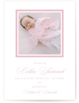 Simple Sophistitac Birth Announcement Photo Mount Cards