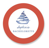 Nautical Fun Bachelorette Party Favor Stickers