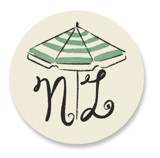 Tinis and Bikinis Bachelorette Party Favor Stickers