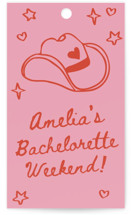 cowboy club Bachelorette Party Favor Tags