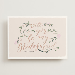 Vintage Romance Bridesmaid Cards