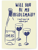 Heart of Glass Bridesmaid Cards