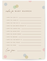 Polka Pop Baby Shower Activity Cards