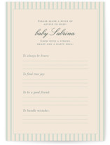 Maison de Rêves Baby Shower Activity Cards