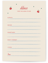 Apple of My Eye Baby Shower Activity Cards