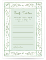 Lily Baby Shower Activity Cards