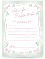 Little fleur Baby Shower Activity Cards