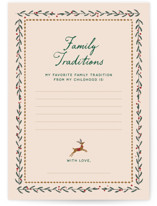 Winter Deer Carousel Baby Shower Activity Cards