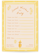 Honeybear Baby Shower Activity Cards