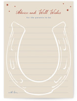 Baby Sheriff Baby Shower Activity Cards