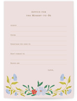 Blooming Baby Shower Baby Shower Activity Cards