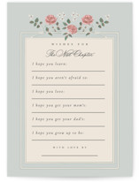 Parisian Roses Baby Shower Activity Cards
