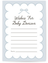 Scallop & Little Bow Baby Shower Activity Cards