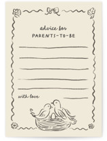 Nesting era Baby Shower Activity Cards