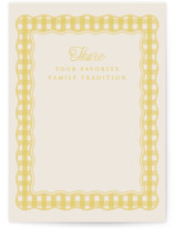 Scalloped Gingham Baby Shower Activity Cards