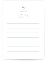 Gingham Rockinghorse Baby Shower Activity Cards