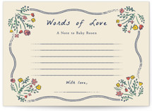 Blossoming Love Baby Shower Activity Cards