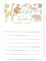 A wild one Baby Shower Activity Cards