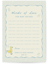 Sweet Peeps Baby Shower Activity Cards