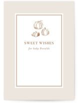 autumn toile Baby Shower Activity Cards
