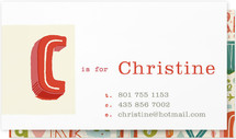 Letter Card Business Cards
