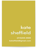 Mustard Stripe Business Cards