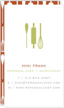 Personal Chef Business Cards