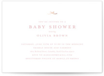 Tiny Bow Foil-Pressed Baby Shower Invitations
