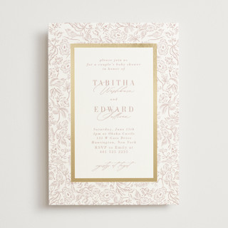 Lavender fields Foil-Pressed Baby Shower Invitations