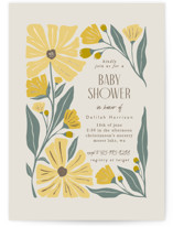 storybook garden Foil-Pressed Baby Shower Invitations