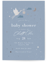 Special Delivery Foil-Pressed Baby Shower Invitations
