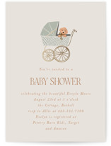 Waiting for a sibling Foil-Pressed Baby Shower Invitations