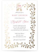 Foil-Pressed Baby Shower Invitations